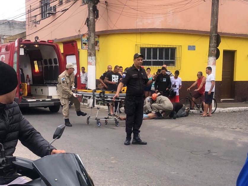 Vídeo Acidente deixa dois feridos no Centro de SJB Parahybano