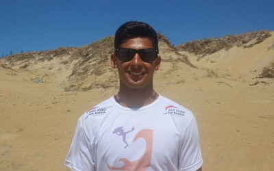 Bodyboarder sanjoanense em competição internacional