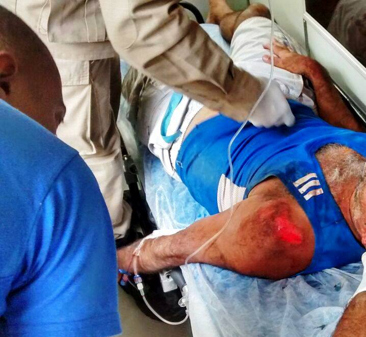Homem ferido após cair de motocicleta em Grussaí