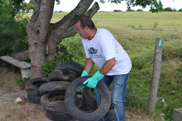 Mutirão de combate à dengue no Bairro de Fátima, em SJB