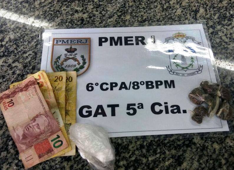 Homem detido com maconha em Atafona
