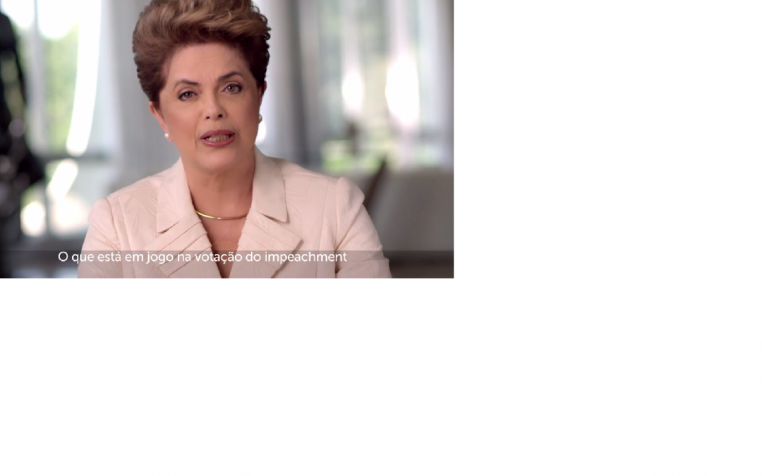 Dilma ataca Temer e Cunha e diz que impeachment é “maior fraude da história”