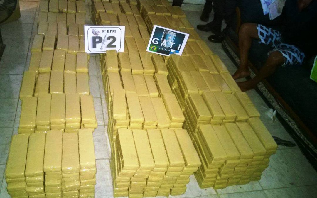 Mais de 500 kg de maconha apreendidos em Campos