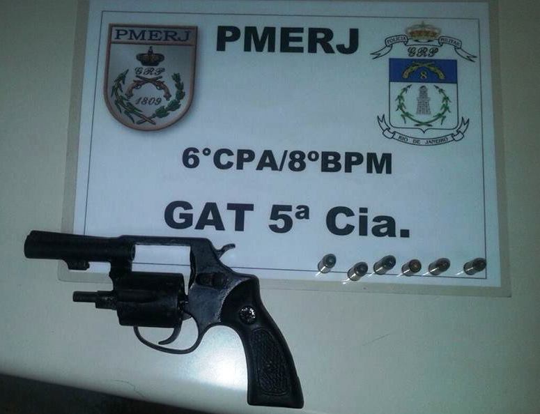 Adolescente detido com revólver em Grussaí