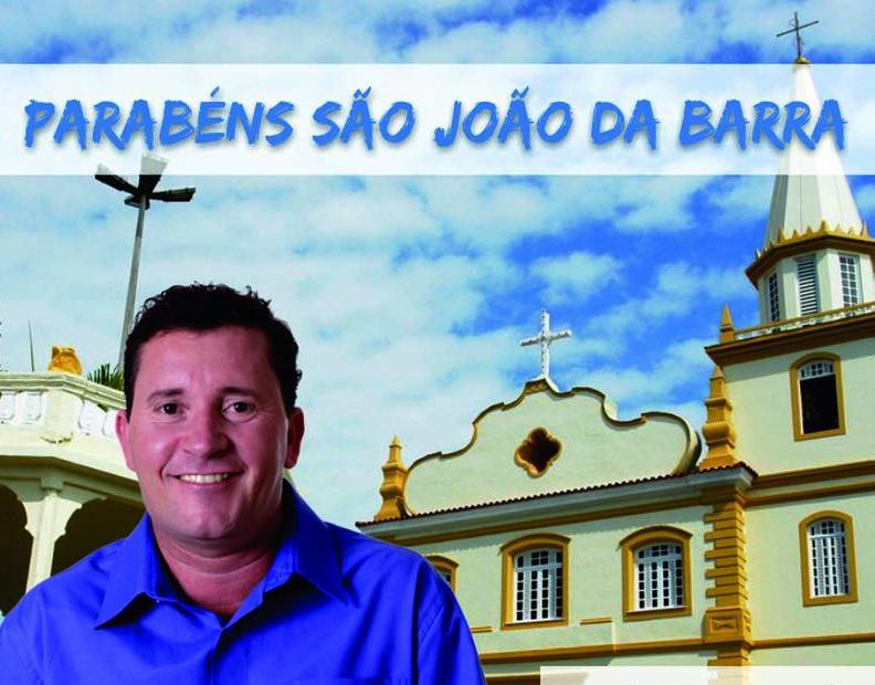 “Parabéns São João da Barra”, diz Neco nas redes sociais