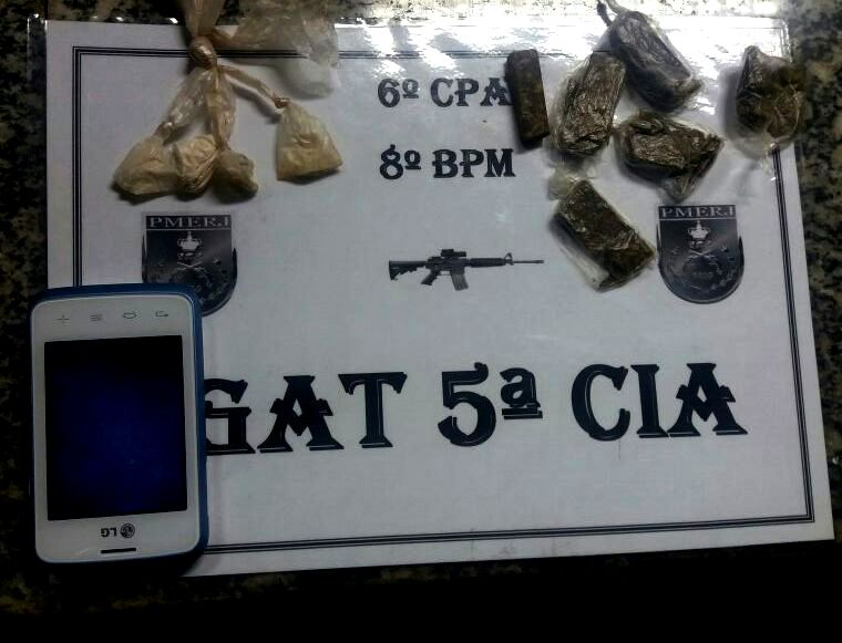 Drogas apreendidas na Chatuba, em SJB