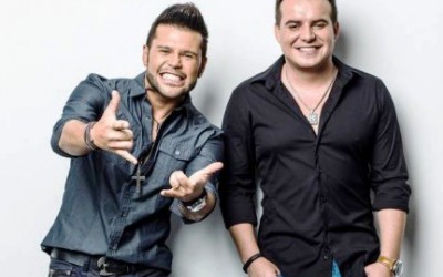 Marcos e Belutti na Exposição Agropecuária em São Francisco do Itabapoana