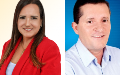 Carla e Neco frente a frente em debate realizado pelo IFF nesta segunda-feira, 19