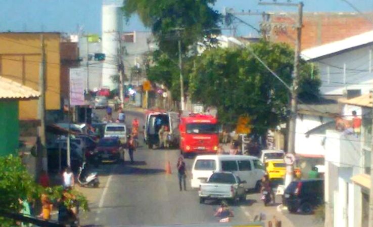 Homem ferido em acidente no Centro de SJB
