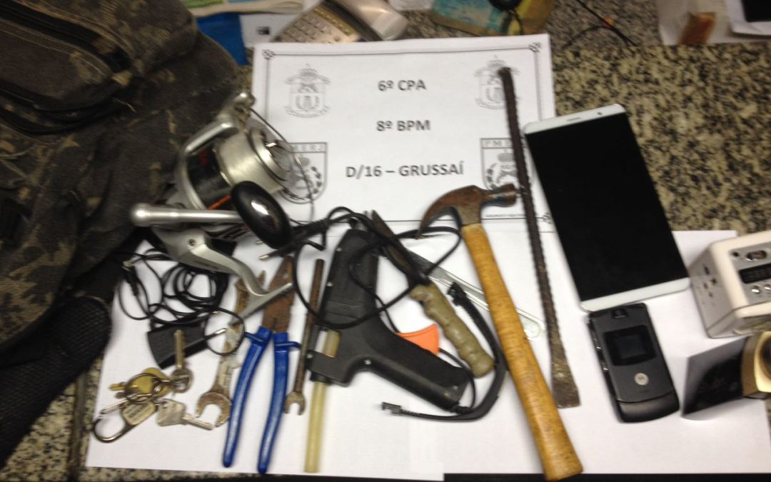 Homem com mandado de prisão é preso ao tentar assaltar residência em Grussaí