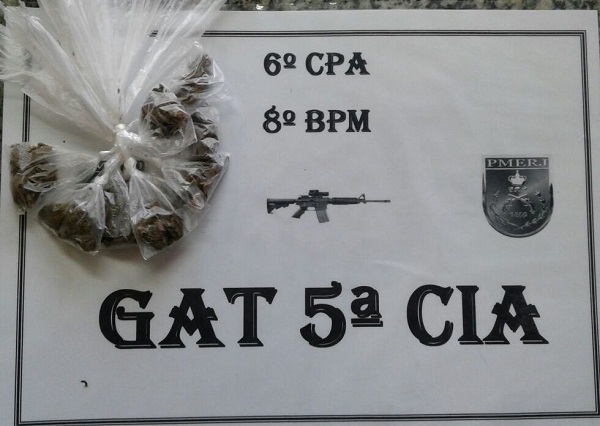 Polícia apreende droga em Grussaí