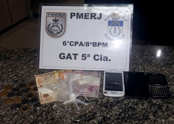 Adolescentes detidos com droga em Grussaí