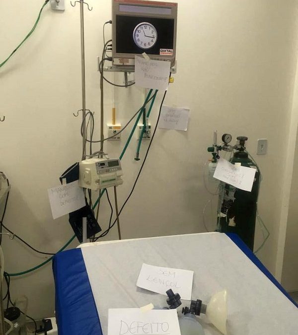 Problemas na rede de oxigênio deixa paciente com risco de morte no PU de Grussaí