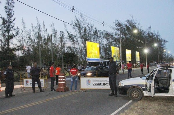 Avenida Atlântica interditada nos dias de show do Balneário de SJB