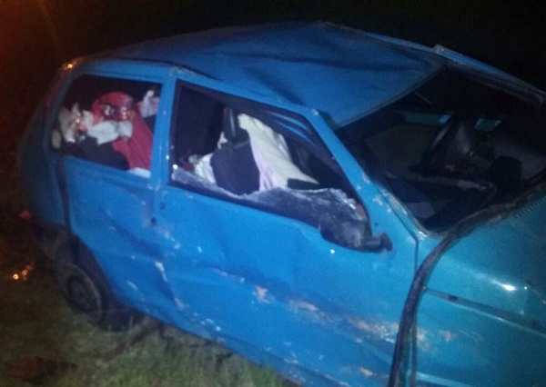 Quatro feridos em acidente no Açu