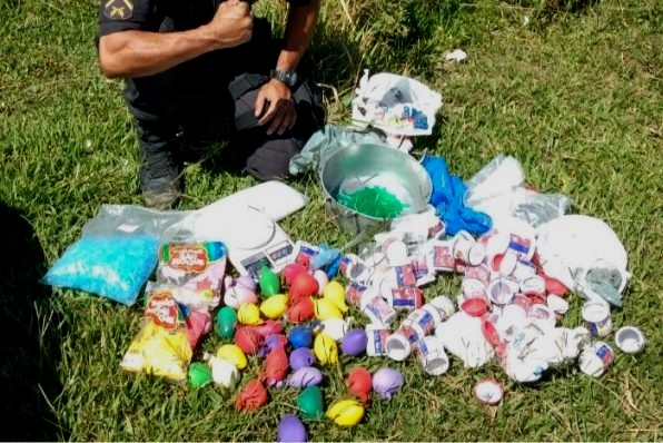 Mais de 3kg de cocaína apreendidos dentro de balões de festa em Campos