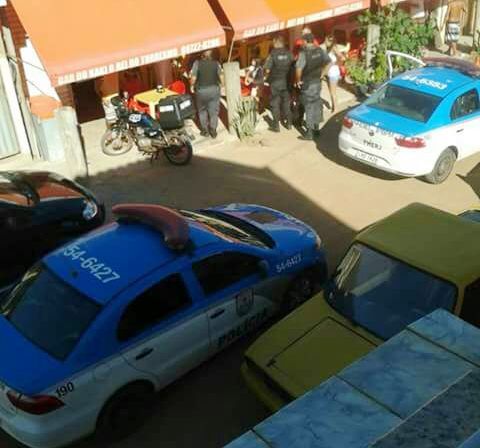 Troca de tiros em comércio em Grussaí