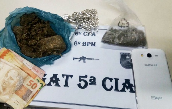 Adolescente detido com maconha em Atafona