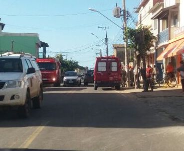 Mulher ferida em acidente no Centro de SJB