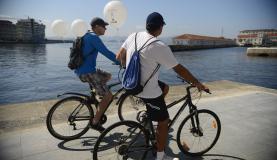 Aplicação de multas a pedestres e ciclistas