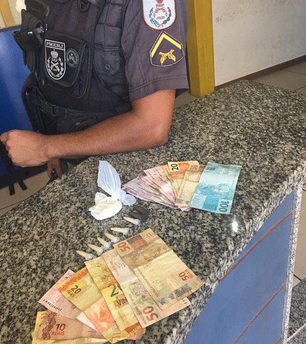 Adolescente de 17 anos detido com cocaína na Chatuba em SJB