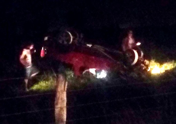 Capotamento na BR 356, em SJB