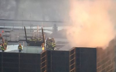 Incêndio atinge topo da Trump Tower, no centro de Nova York