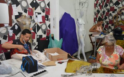 Congos e Chinês nos preparativos finais para o carnaval