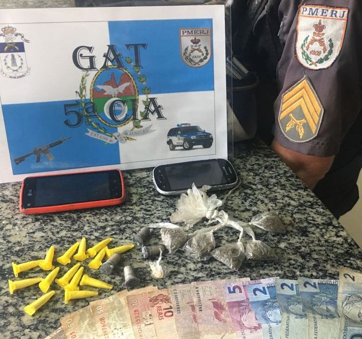 Seis detidos com cocaína, maconha, e crack em Grussaí