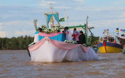 Procissão fluvial de Nossa Senhora da Penha em Atafona