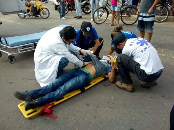 Ciclista adolescente ferido em acidente em Grussaí