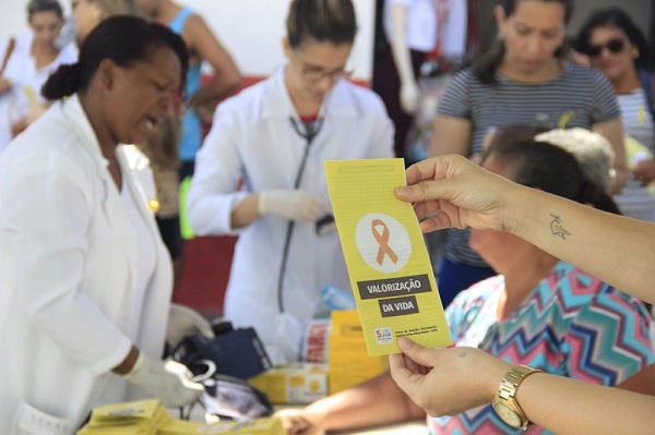 Saúde de SJB promove ação pelo Setembro Amarelo