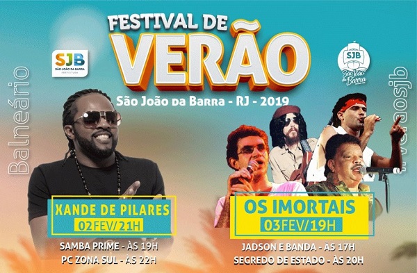 Xande de Pilares e Os Imortais no Balneário de Atafona neste final de semana