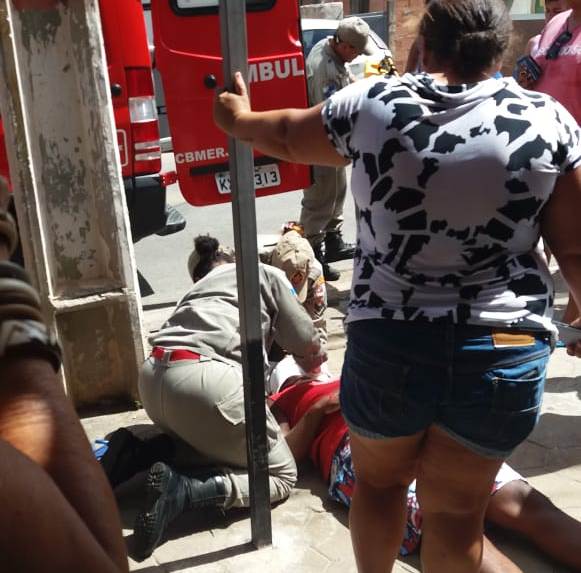 Motociclista ferido em acidente no Centro de SJB