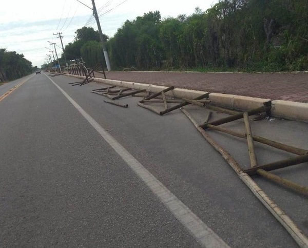 Prefeitura de SJB: Prejuízo de R$ 15 mil após destruição de guarda-corpo de ciclovia em Atafona