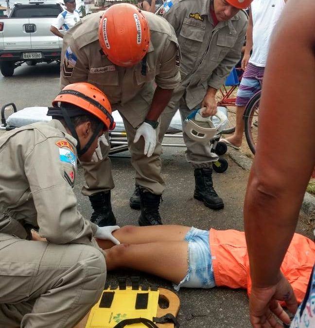 Adolescente ferida em acidente em SJB