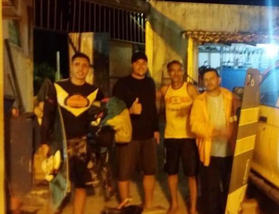 Atletas de kitesurf resgatados pela Defesa Civil de SJB