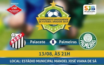 Palacete x Palmeiras nesta terça-feira