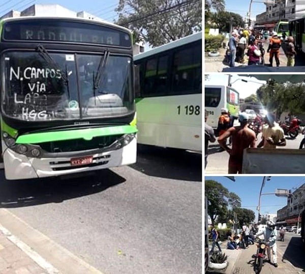 Colisão entre dois ônibus deixa 20 feridos em Campos