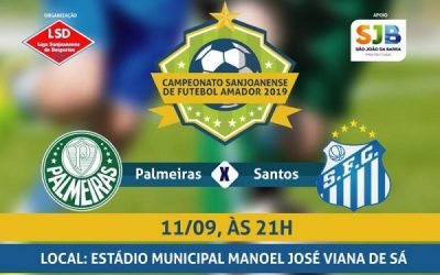 Palmeiras e Santos nesta sexta-feira, em SJB