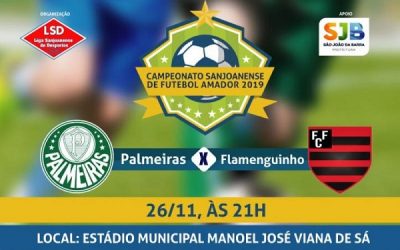 Semifinal entre Palmeiras e Flamenguinho nesta terça-feira, 26, em SJB