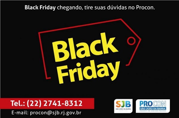 Orientações do Procon de SJB na Black Friday