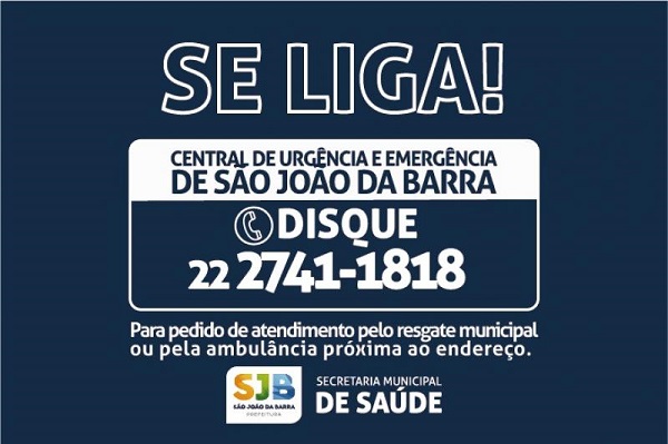 Prefeitura divulga número da Central de Urgência e Emergência