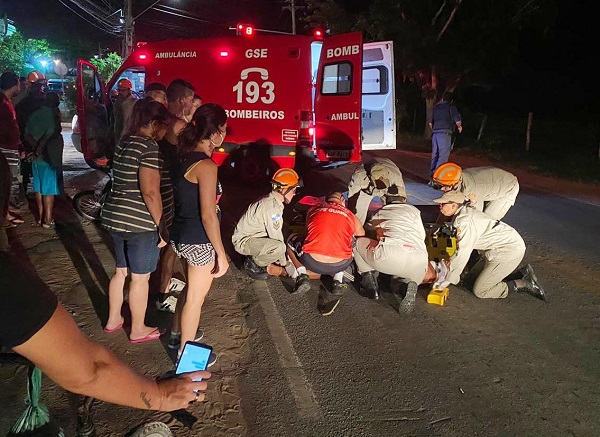 Acidente deixa ciclista ferido em SJB