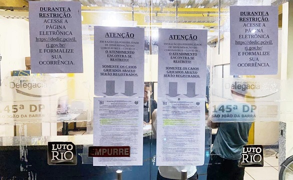 Coronavírus: Polícia Civil suspende atendimento presencial em delegacias do RJ por 15 dias