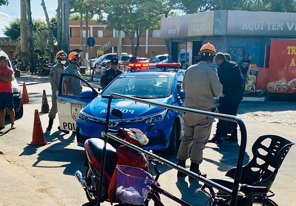 Homem suspeito de tentativa de assalto com faca é detido no Centro de SJB