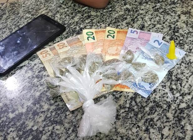 Adolescente apreendido com drogas em Grussaí