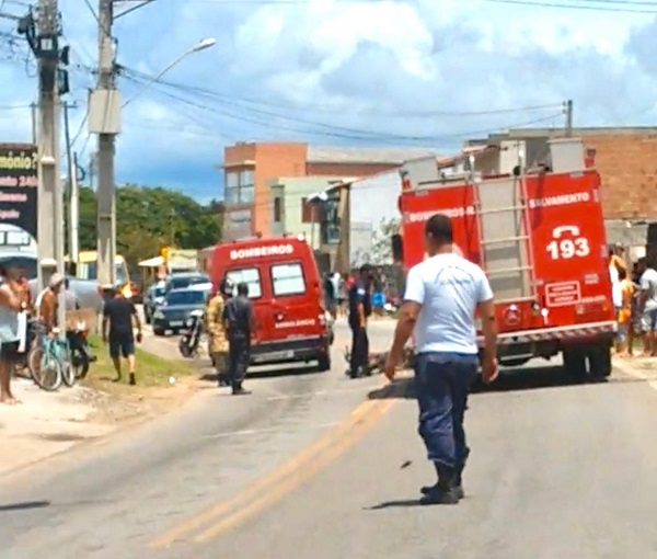 Vídeo – Acidente deixa homem ferido no Centro de SJB