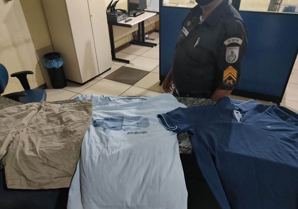 Homem detido após invadir casa e furtar roupas em SJB