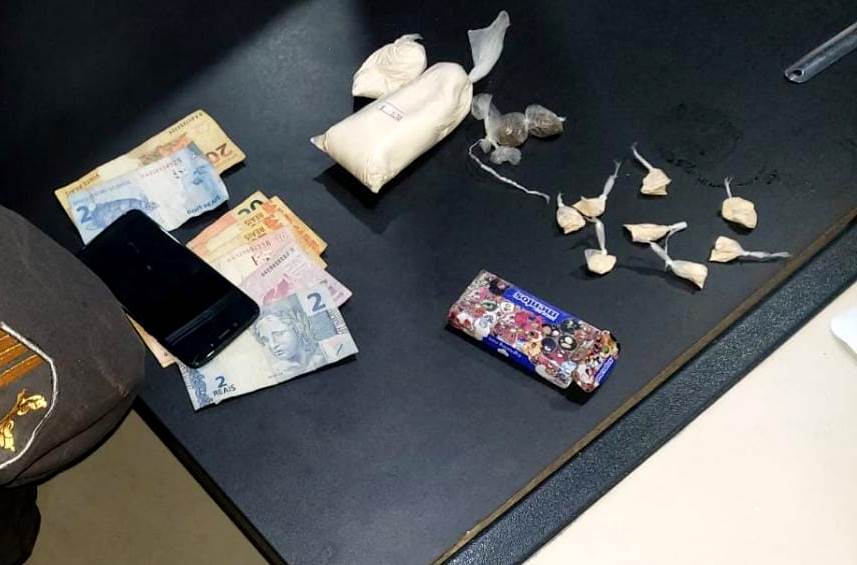 Jovem preso com drogas em SJB